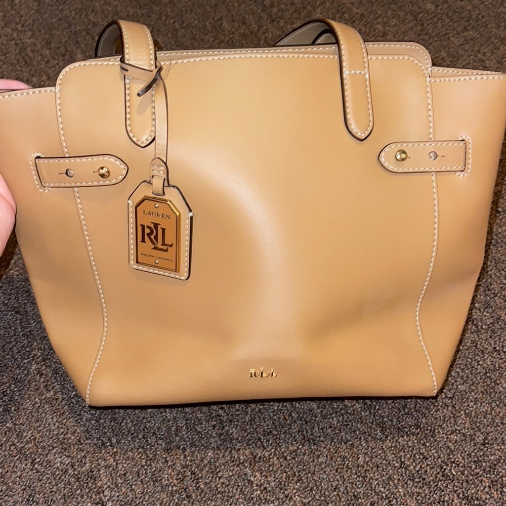 Tan Ralph Lauren Purse